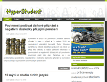 Tablet Screenshot of hyperstudent.cz